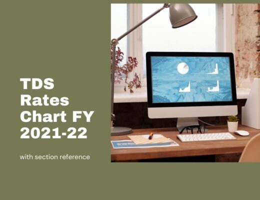 TDS Rates Chart FY 2021-22