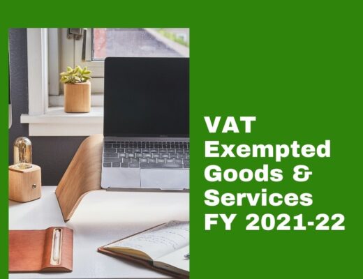 VAT exempted goods and services list