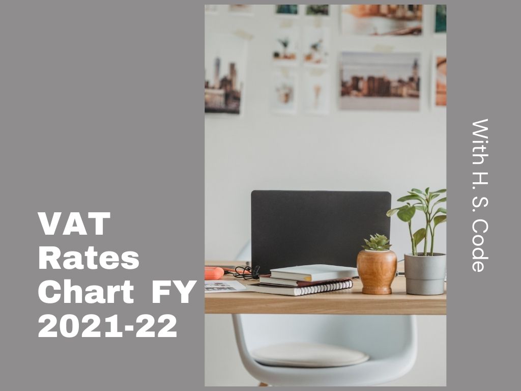 VAT Rates Chart FY 2021-22