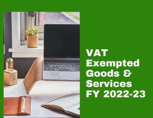 VAT Exempted Goods and Services FY 2022-23 BD