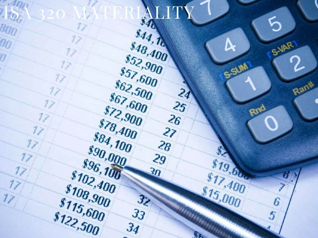 ISA 320 Materiality